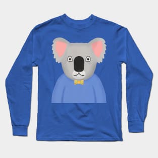 Koala Digital Illustration Long Sleeve T-Shirt